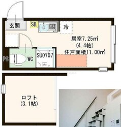 ハーモニーテラス小岩southの物件間取画像